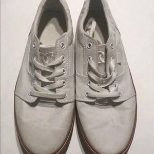 DC Women’s Denim White Shoes Size 9.5 • Used •